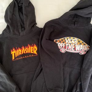 Lot of 2 sweatshirts/Vans and Thrasher